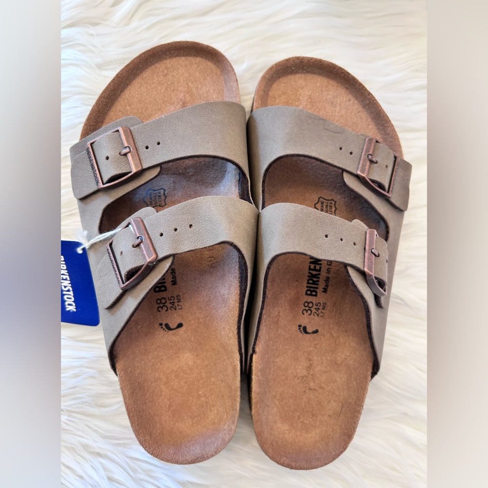 Birkenstock Brown Double Strap Sandals. NWT - Picture 13 of 13